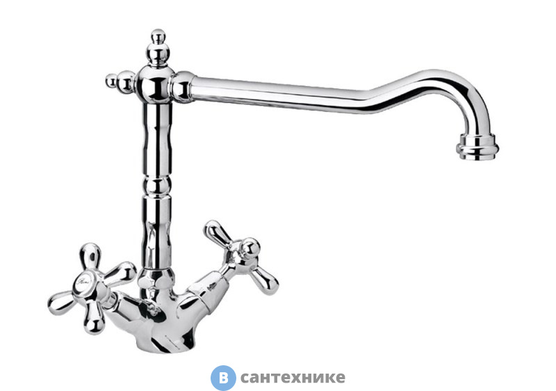 Смеситель Paini 08CR570BLMKM Monaco для кухни, хром