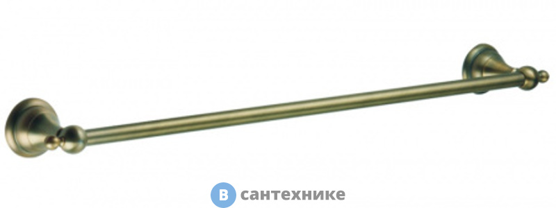 Полотенцедержатель AZARIO ELVIA трубчатый одинарный 60 см, бронза (AZ-91101Q)