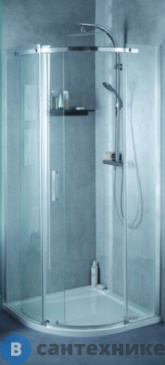 картинка Ограждение Jacob Delafon E22R90L-GA CONTRA круга, левосторонняя /90х90/ (прозр. стекло)