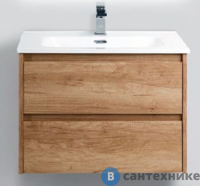 картинка Тумба под раковину BelBagno 71 см KRAFT-700-2C-SO-RNN подвесная с двумя выкатными ящиками, Rovere Nebrasca Nature