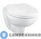 картинка Унитаз с инсталляцией Grohe 39117000 Solido Набор 4-в-1 (подвесной унитаз с сиденьем и крышкой + система инсталляции с панелью смыва Skate)