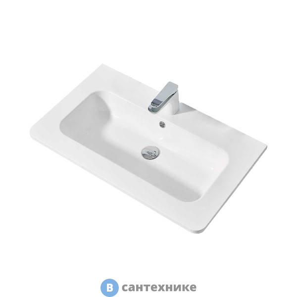 Раковина Vincea VCB-1A800W из искусственного камня, белый