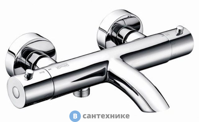 Смеситель WasserKRAFT Berkel 4811 Thermo для ванны латунь, хромоникелевое покрытие