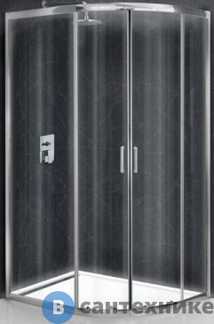 картинка Душевой уголок BelBagno UNO-195-RH-2-100/80-C-Cr без поддона