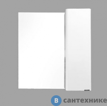 картинка Зеркало-шкаф Comforty Амстердам-75 белый