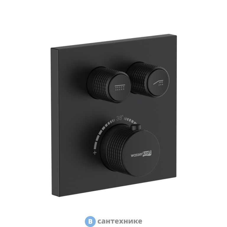 Смеситель WasserKRAFT Elbe 7448 Thermo Термостатический для ванны и душа