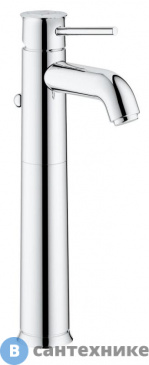 картинка Смеситель Grohe BauClassic 32868000  однорычажный для раковины, свободностоящий