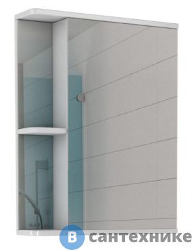 картинка Шкаф-зеркало Айсберг Норма 1-60 правый (DA1606HZ)