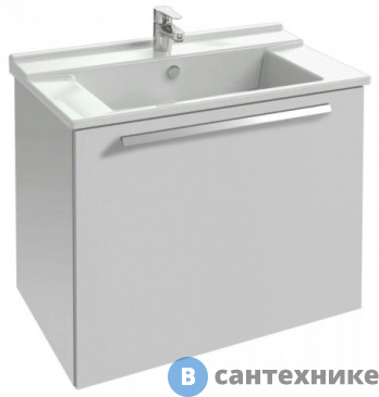 картинка Тумба под раковину Jacob Delafon STRUKTURA EB1285-N18 белый (77х47х56)