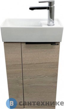 картинка Тумба Comforty Асти-40 дуб дымчатый с раковиной COMFORTY 9140