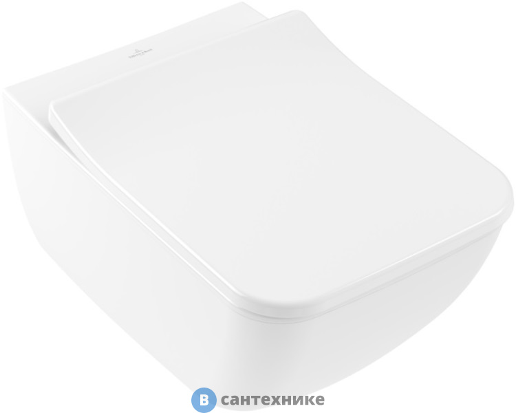 Унитаз подвесной Villeroy & Boch Venticello 4611RSR1 с седеньем, альпийский белый ceramicplus