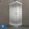 картинка Душевая кабина Тритон Квадро 100*80 А прямоуг. низ. подд., Белый, Полосы, ДН4 (DK263)