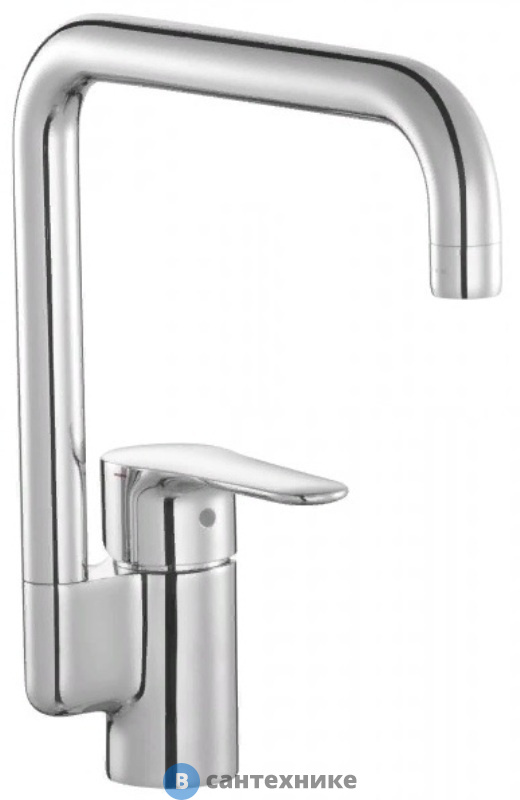 Смеситель Jacob Delafon JULY E5243-CP кухня с высоким поворотным изливом, со скрытым аэратором (хром)