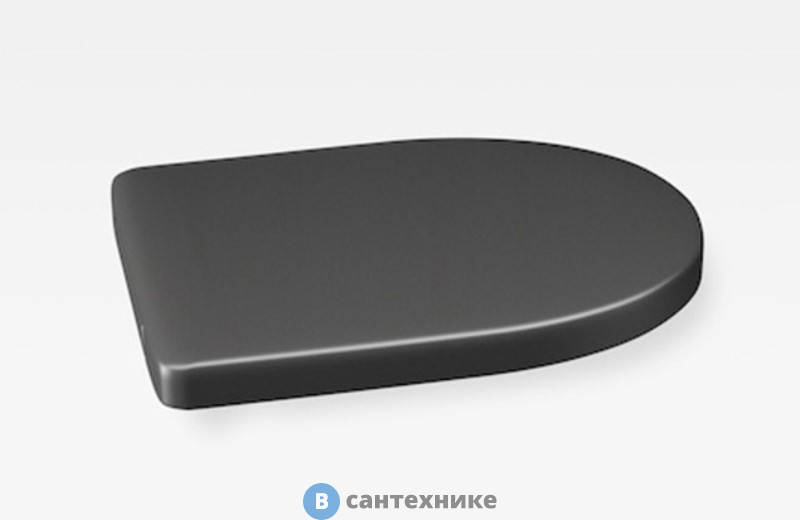 Сиденье Armani Roca Island для биде, с микролифтом, лакированное, nero (7.8067.6.2R5.4)