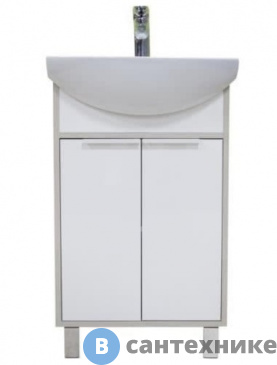 картинка Тумба под ракоину Акватон Рико 50 Белый/Ясень фабрик (1A212401RIB90)