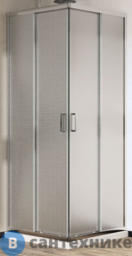 картинка Душевой уголок Vincea City VSS-5CT9010MT, 1000*900, хром, стекло текстурное, без поддона