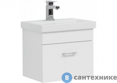 картинка Тумба под раковину Aquanet Нота 50 (Moduo Slim) белый (246955)