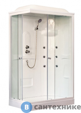 картинка Душевая кабина Royal Bath RB 8120HP2-T R 1200x800x2170 (прозрачное)