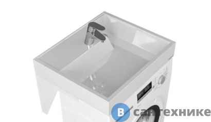 картинка Умывальник над стиральной машиной СанТа Юпитер 600*90*500 ш/в/гл с кронштейнами (900117)