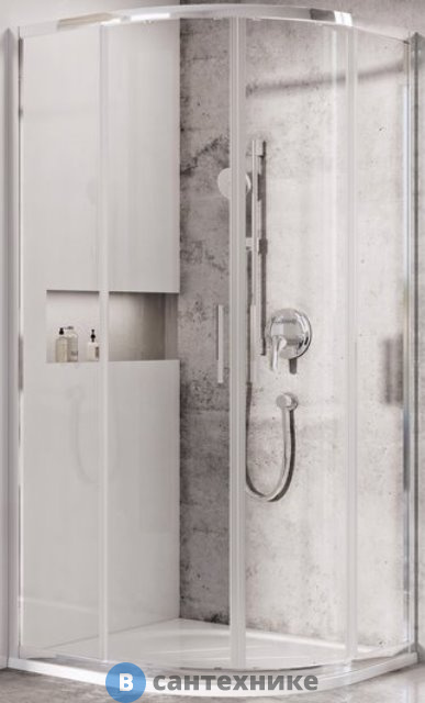 Душевой уголок Ravak BLIX SLIM BLSCP4-90 блестящий + Транспарент, без поддона (X3BM70C00Z1)