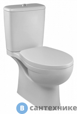 картинка Чаша унитаза Jacob Delafon Patio UJV102-00 с горизонтальным выпуском, безободковый (белый), без бачка