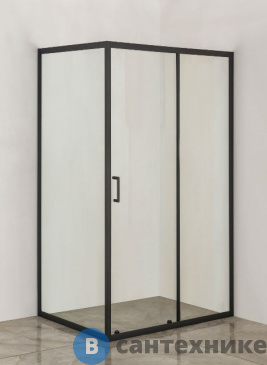 картинка Душевой уголок Orange E23-12090TB профиль чёрный