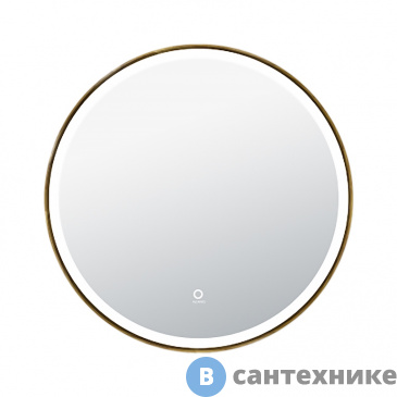 картинка Зеркало AZARIO D600 сенсор выкл, в алюминиевой раме (цвет дерево) (AZ-Z-260CS)