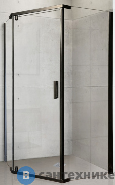 картинка Душевой уголок Royal Bath RB 1210TR-T-BL 100х120х185 (прозрачное) (RB1210TR-T-BL), без поддона