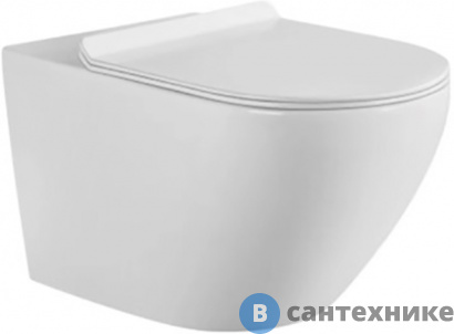 картинка Унитаз подвесной Aquanet Cetus W Short с сидением с Rimless (249710)