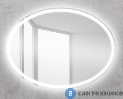картинка Зеркало BelBagno SPC-VST-750-900-LED-BTN с встроенным светильником и кнопочным выключателем (750x30x900)