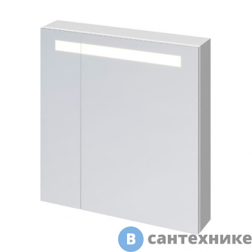 картинка Зеркало-шкафчик Cersanit MELAR 70 c подсветкой, белый (SP-LS-MEL70-Os)