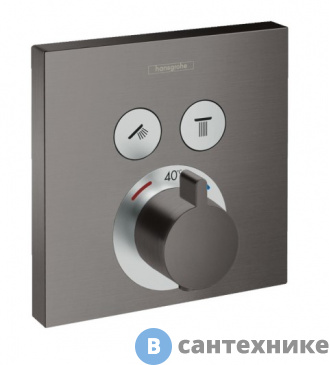 картинка Смеситель Hansgrohe 15763340 ShowerSelect  для душа термостат (внешняя монтажная часть)
