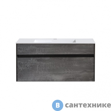 картинка Тумба под раковину Vincea Chiara 1000 подвесная, 1 выкатной ящик soft-close, G.Stone (VMC-2C100GS)
