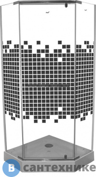 картинка Душевой уголок Parly ZP91 (90*90*195)