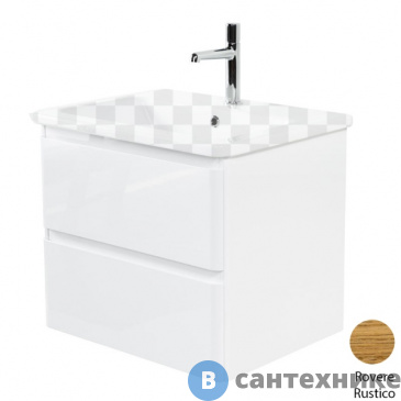 картинка Тумба под раковину BelBagno ALBANO-CER подвесная с двумя выкатными ящиками, Rovere Rustico, 570x444x500 (ALBANO-CER-600-2C-SO-RR)