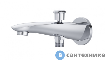 картинка Излив AM.PM Like F8070100 на ванну с переключателем на душ