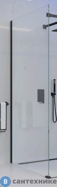 Боковая панель Veconi KP-11B KP11B-100-01-C4 стекло прозрачное/8 мм