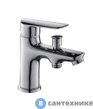 картинка Смеситель Agger Splendid A0902500 однозахватный на борт ванны с переключателем на душ