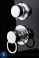 картинка Душевая кабина Deto B10S LED black (100х100х220 см)