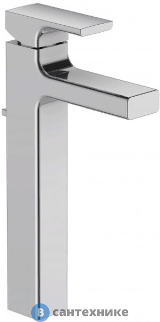 Смеситель Jacob Delafon STRAYT E37329-CP для раковины с гибкой подводкой и донным клапаном (хром)