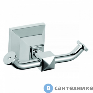 картинка Крючок AZARIO ALTRE двойной, хром (AZ-96005A)