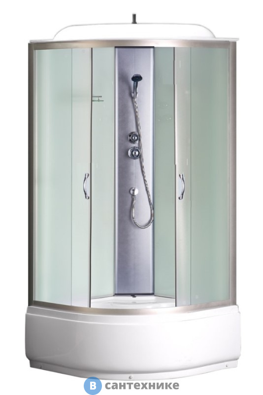 Душевая кабина Loranto CS-6610 F, 100*100*215, выс. матовая