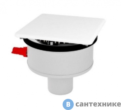 картинка Сливная крышка Kaldewei 6877 7257 0001, KA 120, для CONOFLAT, квадратная, эмалированная, цвет-альпийский белый