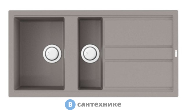 Кухонная мойка OMOIKIRI Kitagawa 100-2-GR grey (4993804)