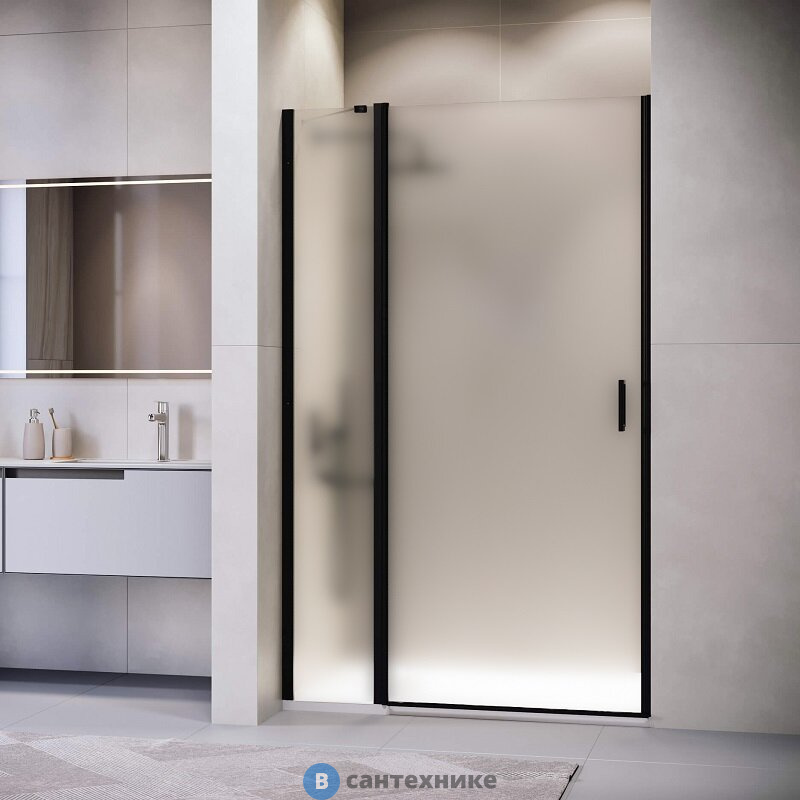 Душевая дверь RGW LE-004B 110*195 чёрный/ матовое (351200411-24)
