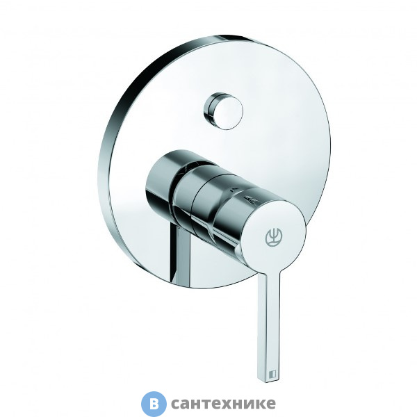 Смеситель Kludi 206590515 NOVA FONTE Puristic встраиваемый, для ванны и душа, без внутренней части