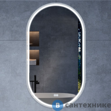 картинка Зеркало Vincea VLM-3AU100-2 600х1000 c сенсорным выключателем и диммером, антизапотевание