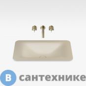 Раковина Armani Roca Baia встраиваемая сверху 66х42 см без отв. под смеситель, со скр. переливом, greige (7.3270.C.3R3.0)