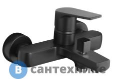 Смеситель AZARIO TREYA AZ-156805024 для ванны с коротким изливом, чёрный матовый