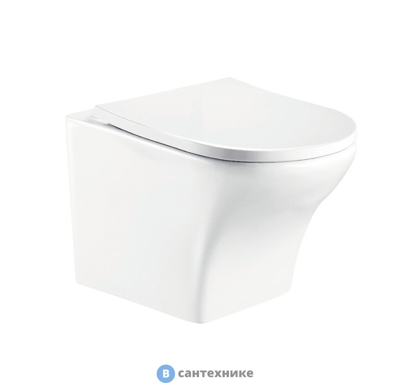 Унитаз с инсталляцией WELTWASSER и кнопкой смыва (MARBERG 507 + ODENBACH 004 GL-WT + MAR 507 SE GL-WT)